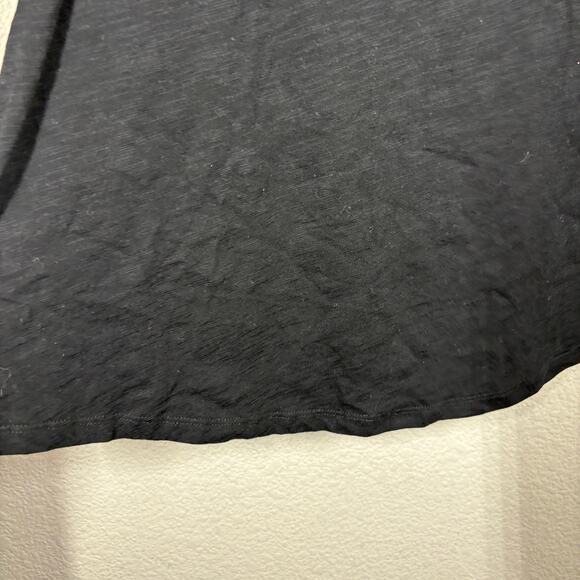 Sanctuary Size Medium Lou-Lou Cold Shoulder T-Shirt Black Cotton Tie Sleeves - Picture 5 of 9